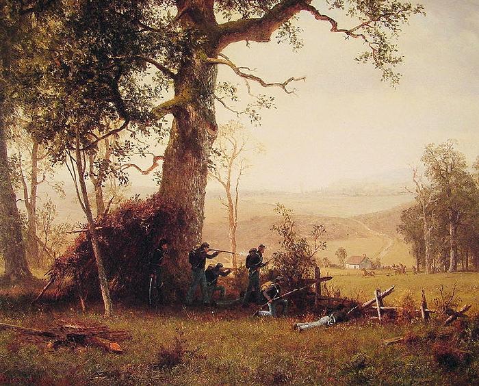 Albert Bierstadt Guerrilla_Warfare (Picket Duty In Virginia) Germany oil painting art